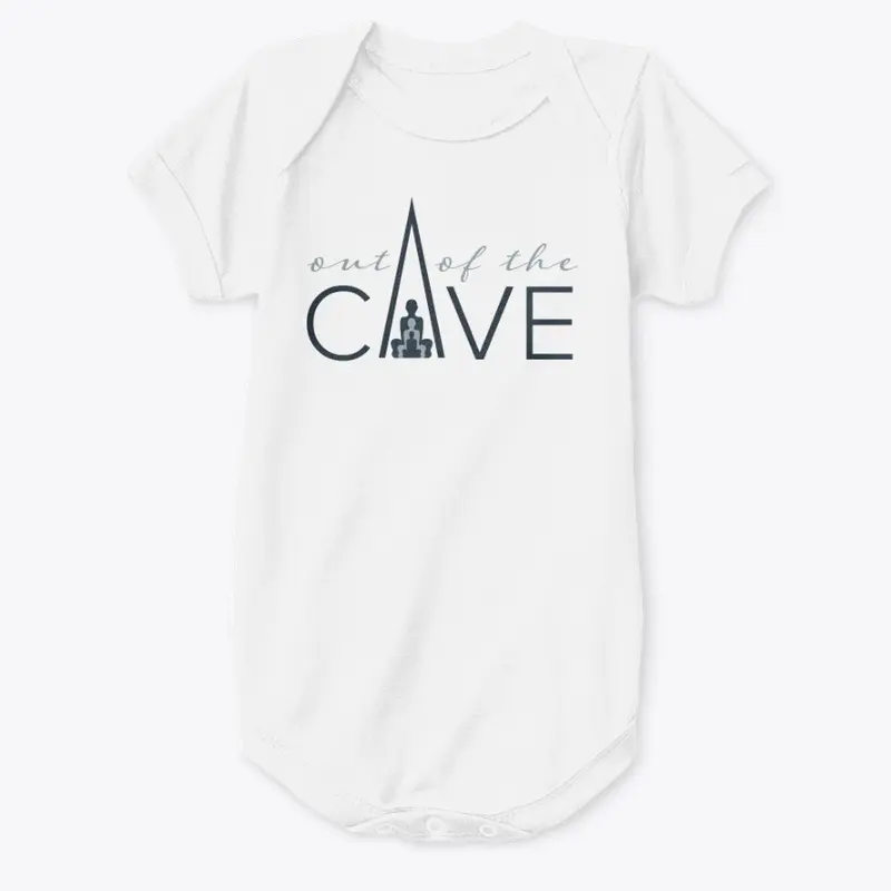 OUT OF THE CAVE BABY ONESIE